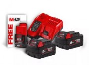 Pack NRG 18V 5ah 2 batteries + chargeur 